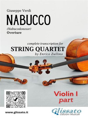 cover image of Violin I part of "Nabucco" for String Quartet